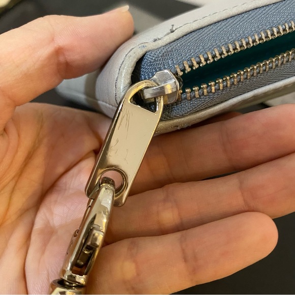 Fossil grey-blue leather wallet (phone wallet) - Picture 14 of 16